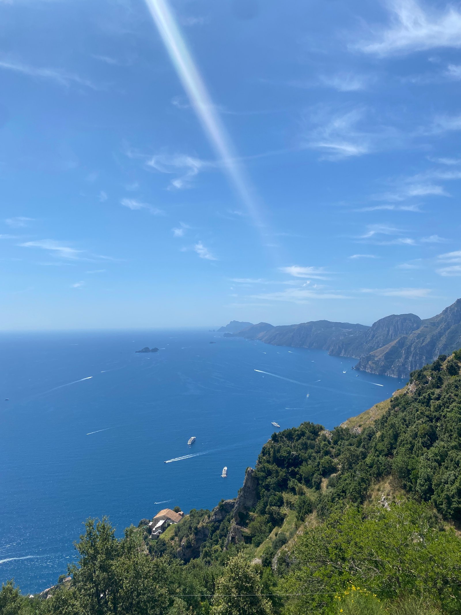 mountains and the blue sea and sky in Amalfi coast as part of luxury hotels stay