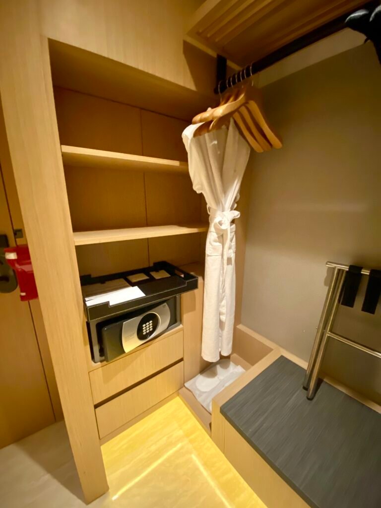 Bathrobe in room in Conrad Seoul