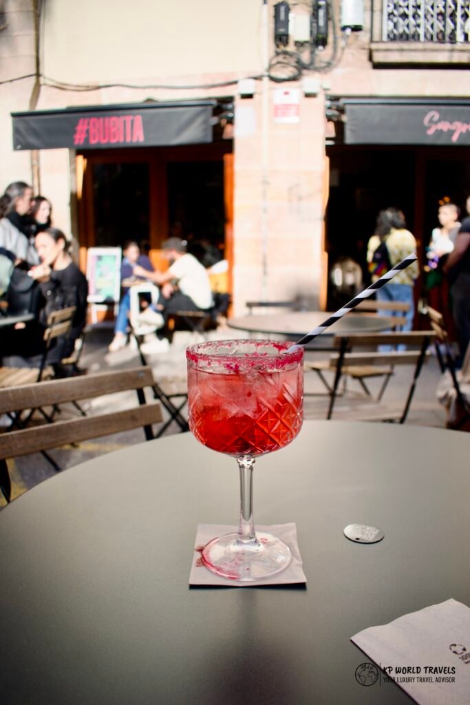 cocktail outdoors spending three days in barcelona