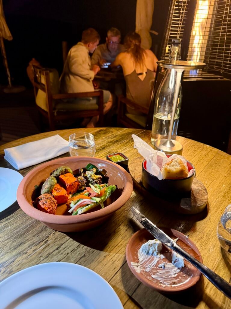 Alila Jabal Akhdar rose lounge dinner