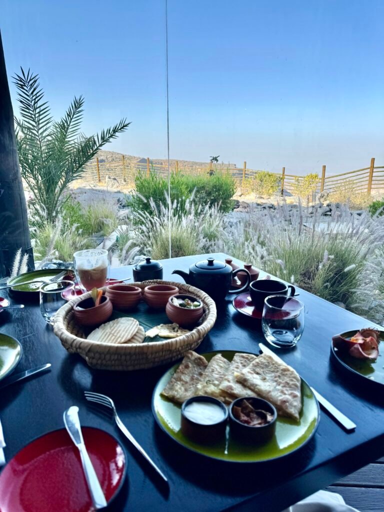 Alila Jabal Akhdar breakfast