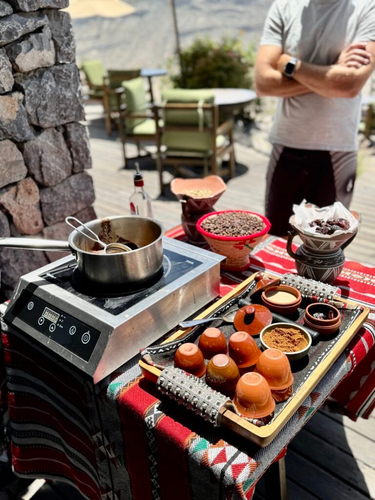 Alila Jabal Akhdar coffee making