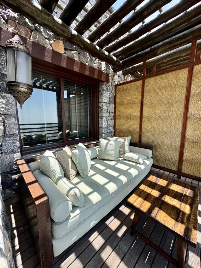 Alila Jabal Akhdar deluxe ridge view room balcony
