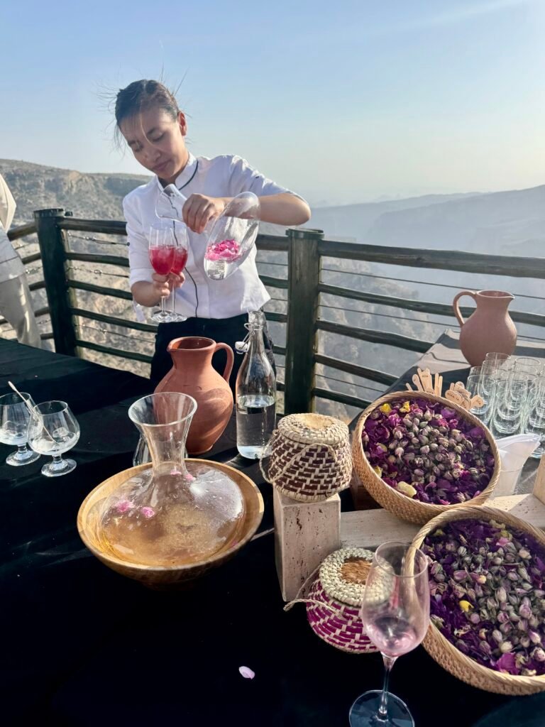Alila Jabal Akhdar rose celebration
