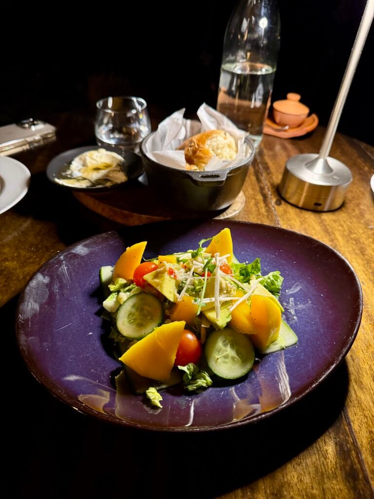 Alila Jabal Akhdar rose lounge dinner