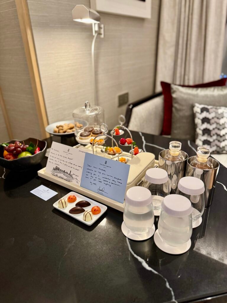 Ritz Carlton Bangkok -Welcome Amenity