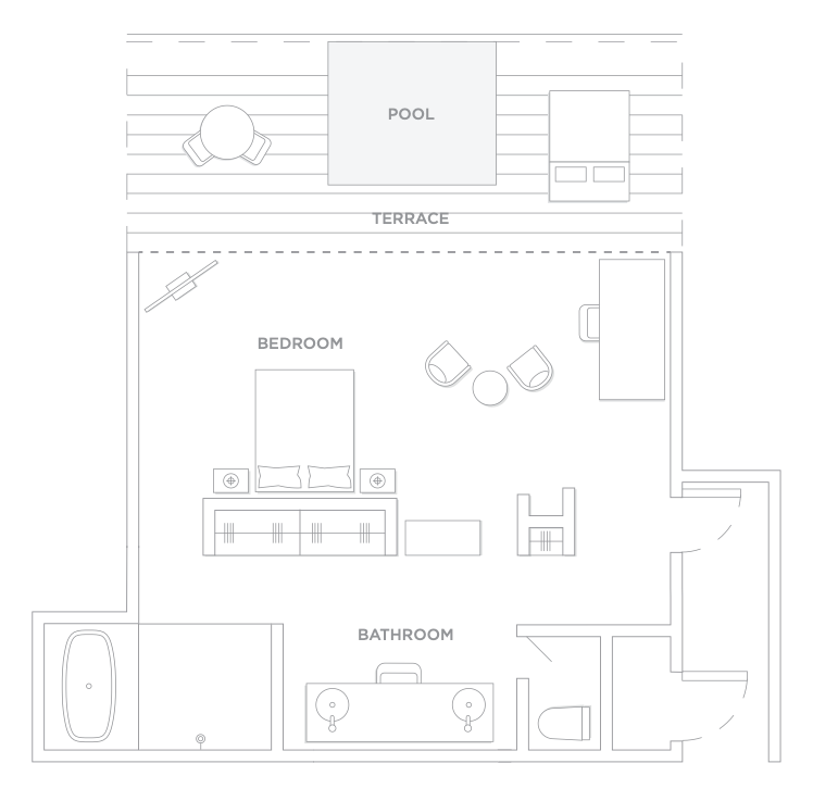 One&Only Mandarina Ocean Treehouse - Floor Plan (Courtesy One&Only)